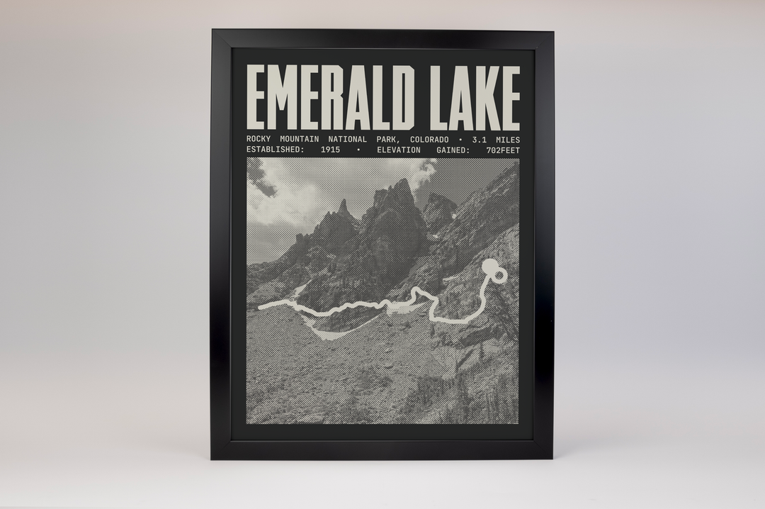 Emerald Lake Trail Poster | Rocky Mountain National Park Prints