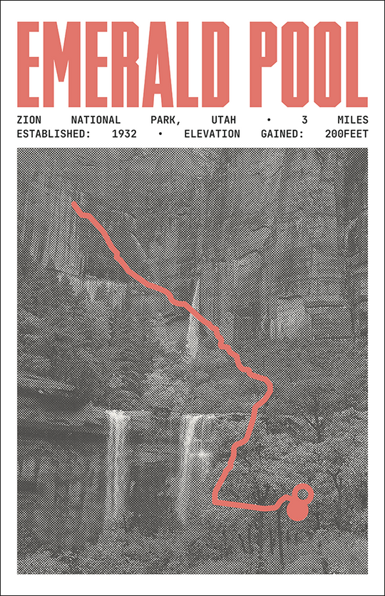 Emerald Pool Trail Poster | Zion National Park Prints