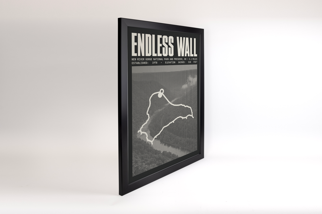 Endless Wall Trail Poster | New River Gorge National Park and Preserve Prints