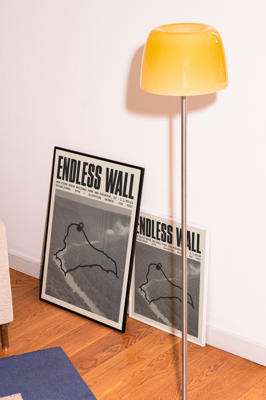 Endless Wall Trail Poster | New River Gorge National Park and Preserve Prints