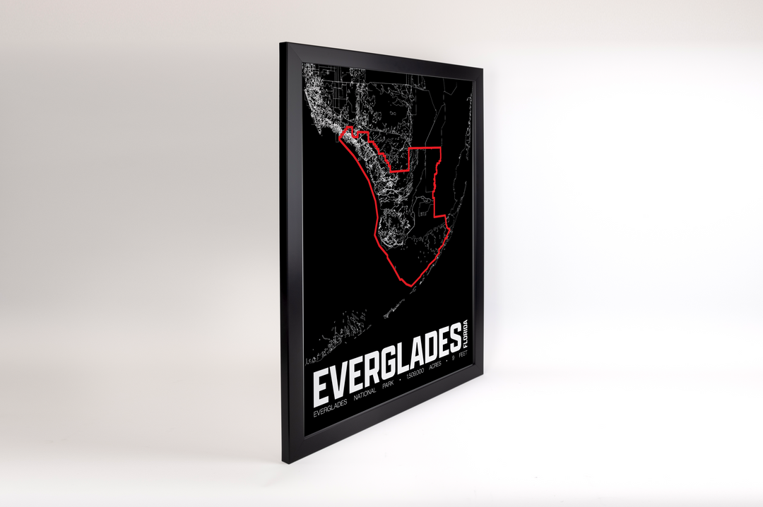 Everglades National Park – Perimeter Map Print
