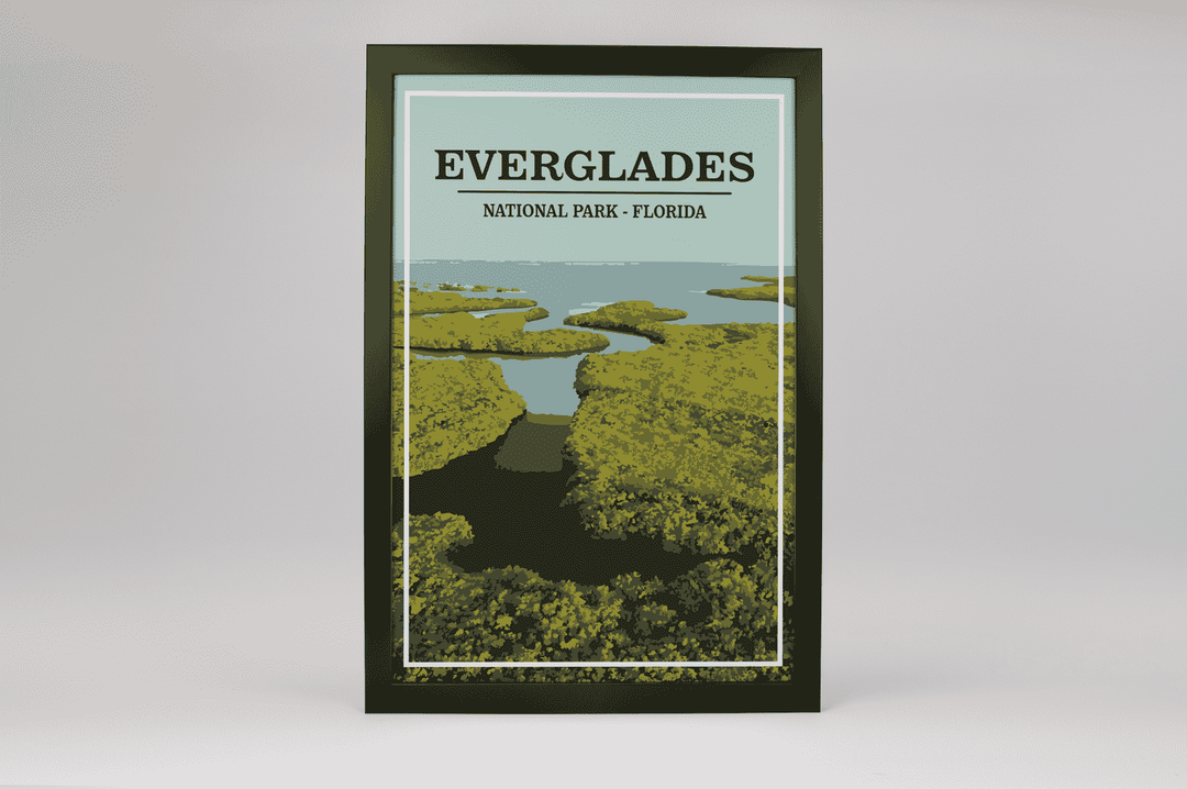 Everglades National Park Print | Vintage Style
