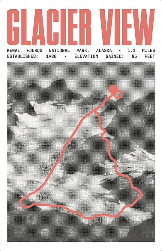 Exit Glacier View Loop Poster | Kenai Fjords National Park Prints