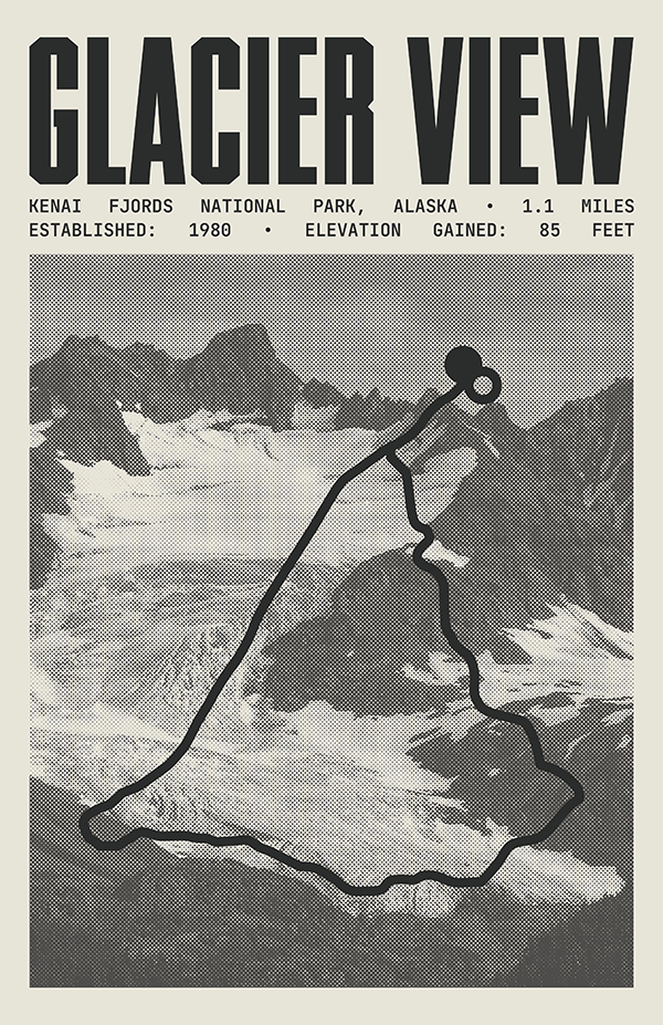 Exit Glacier View Loop Poster | Kenai Fjords National Park Prints