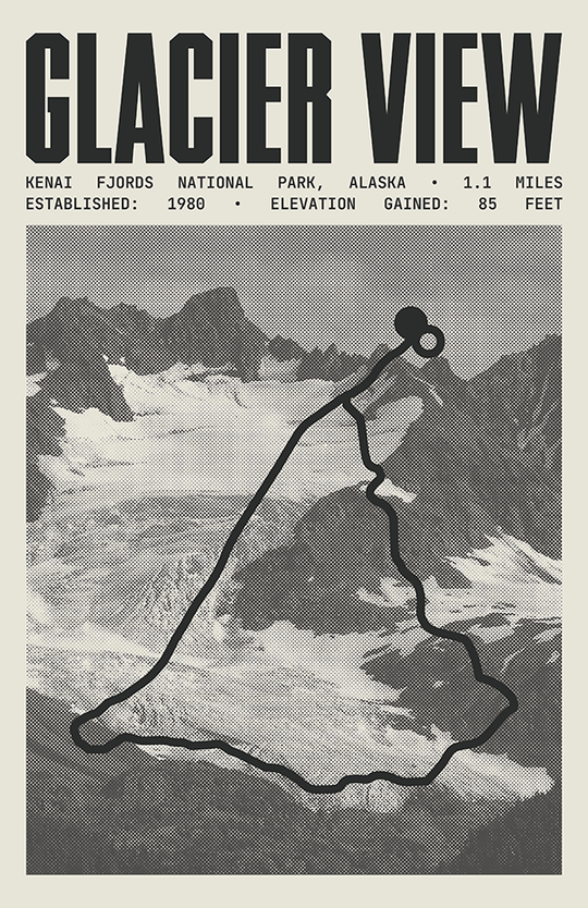 Exit Glacier View Loop Poster | Kenai Fjords National Park Prints