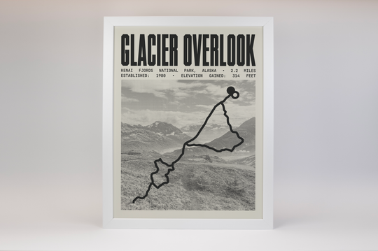 Exit Glacier View and Overlook Loop Poster | Kenai Fjords National Park Prints