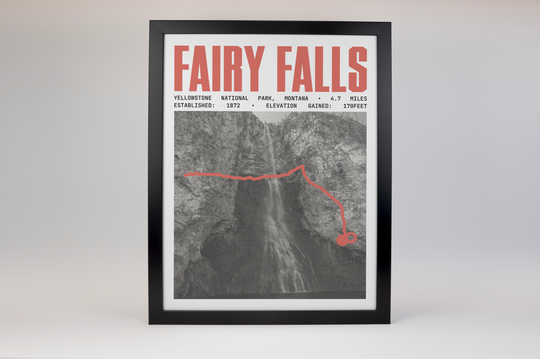 Fairy Falls Trail Poster | Yellowstone National Park Prints