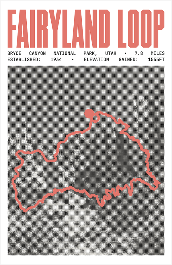 Fairyland Loop Trail Poster | Bryce Canyon National Park Prints