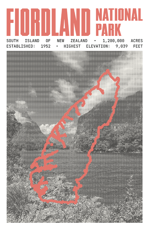 Fiordland National Park Poster