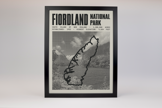 Fiordland National Park Poster