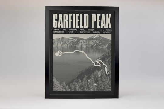 Garfield Peak Trail Poster | Crater Lake National Park Prints