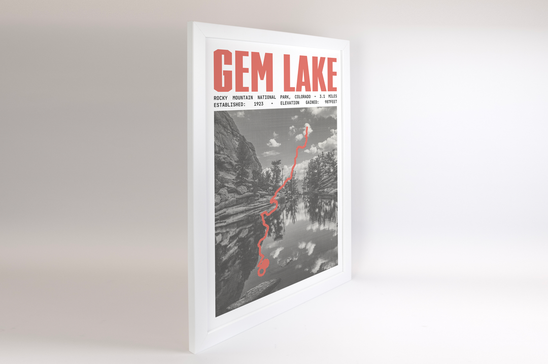 Gem Lake Trail Poster | Rocky Mountain National Park Prints
