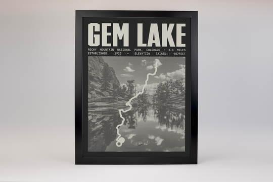 Gem Lake Trail Poster | Rocky Mountain National Park Prints