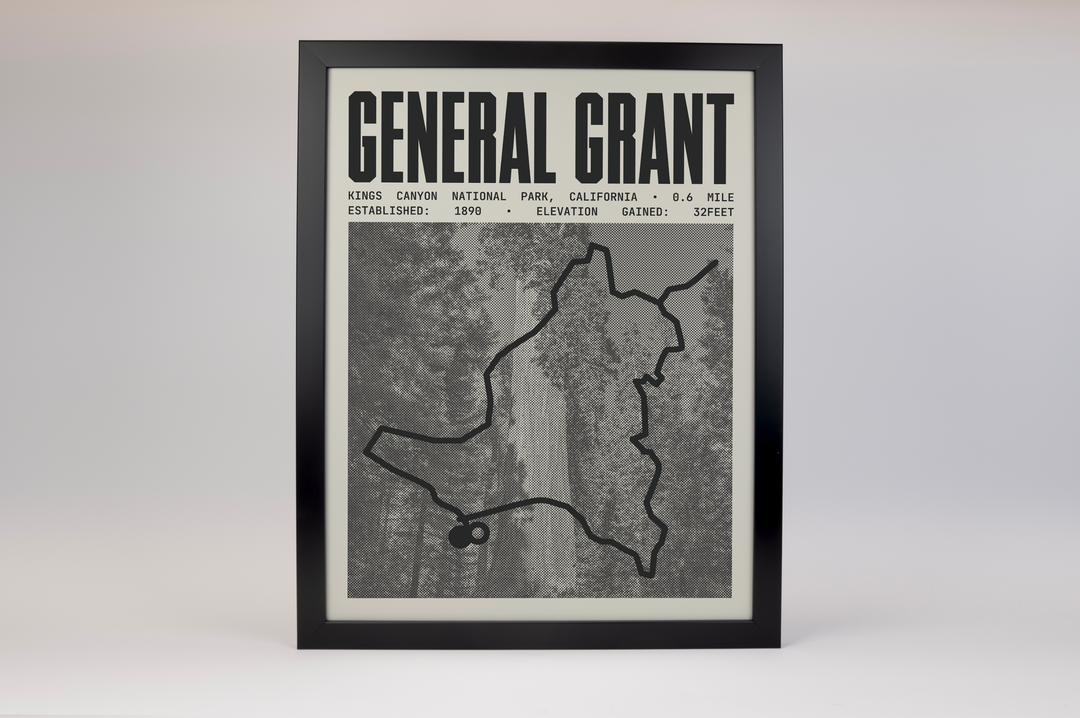 General Grant Trail Poster | Kings Canyon National Prints