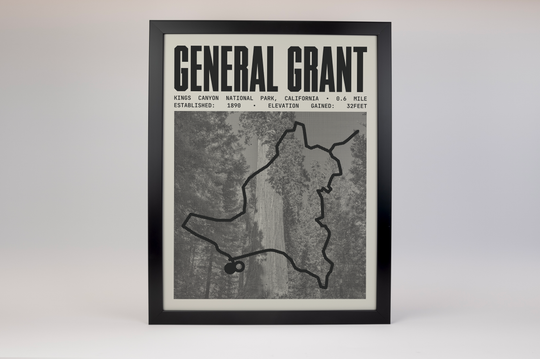 General Grant Trail Poster | Kings Canyon National Prints