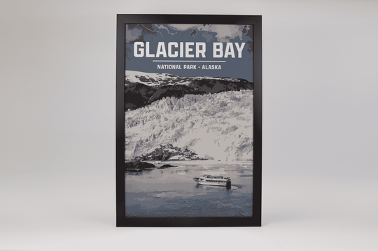 Glacier Bay National Park Print | Vintage Style