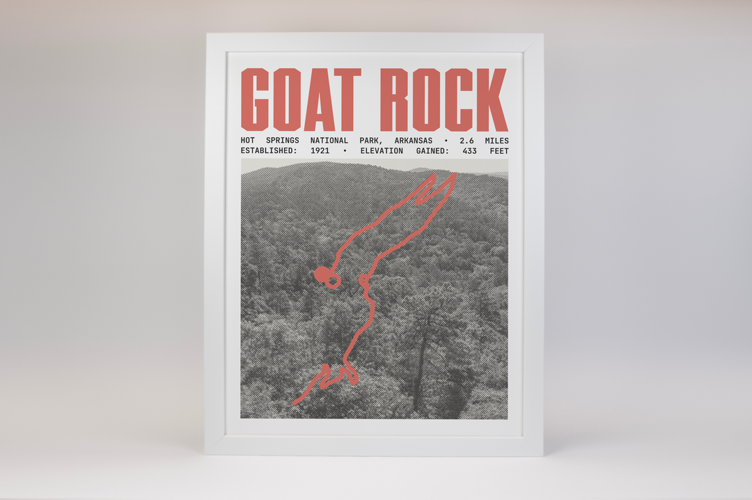 Goat Rock Trail Poster | Hot Springs National Park Prints