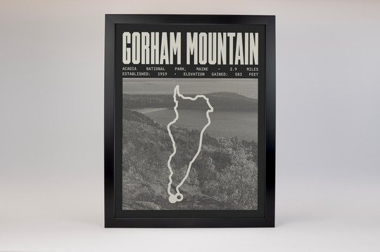 Gorham Mountain Loop Poster | Acadia National Park Prints