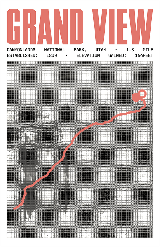 Grand View Point Trail Poster | Canyonlands National Park Prints