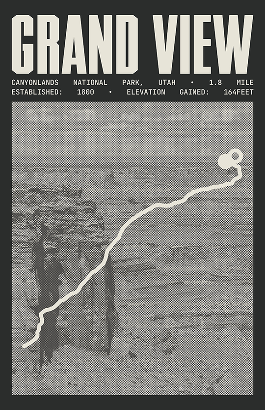 Grand View Point Trail Poster | Canyonlands National Park Prints