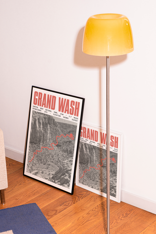 Grand Wash Trail Poster | Capitol Reef National Park Prints