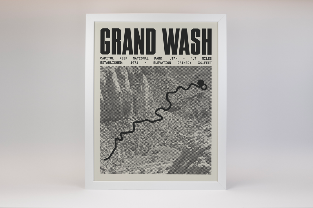 Grand Wash Trail Poster | Capitol Reef National Park Prints