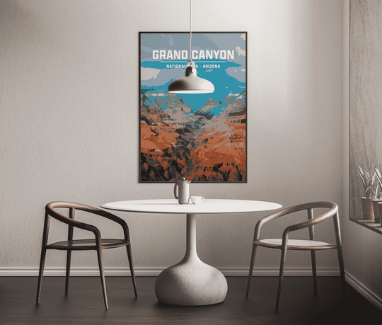 Grand Canyon National Park Print | Vintage Style