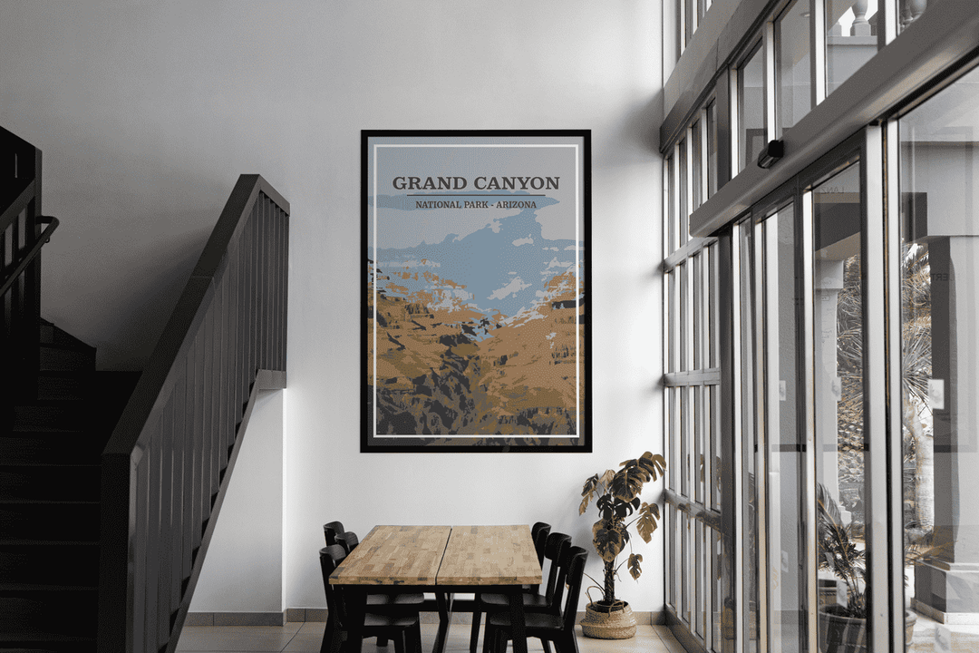 Grand Canyon National Park Print | Vintage Style