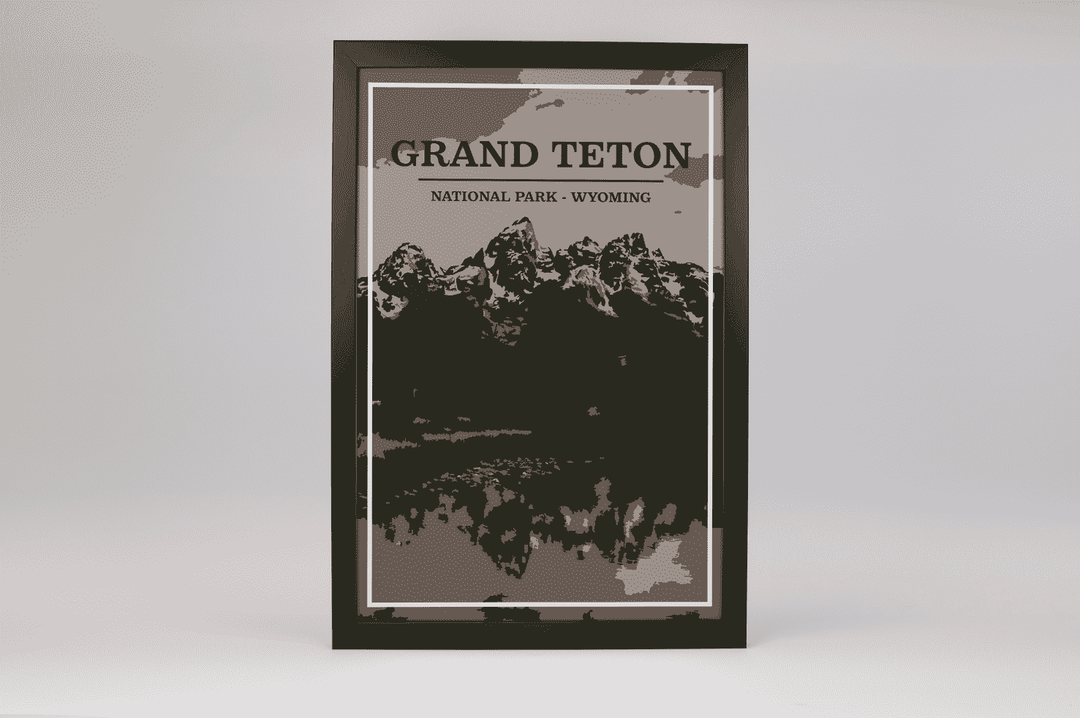 Grand Teton National Park Print | Vintage Style