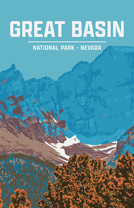 Great Basin National Park Print | Vintage Style