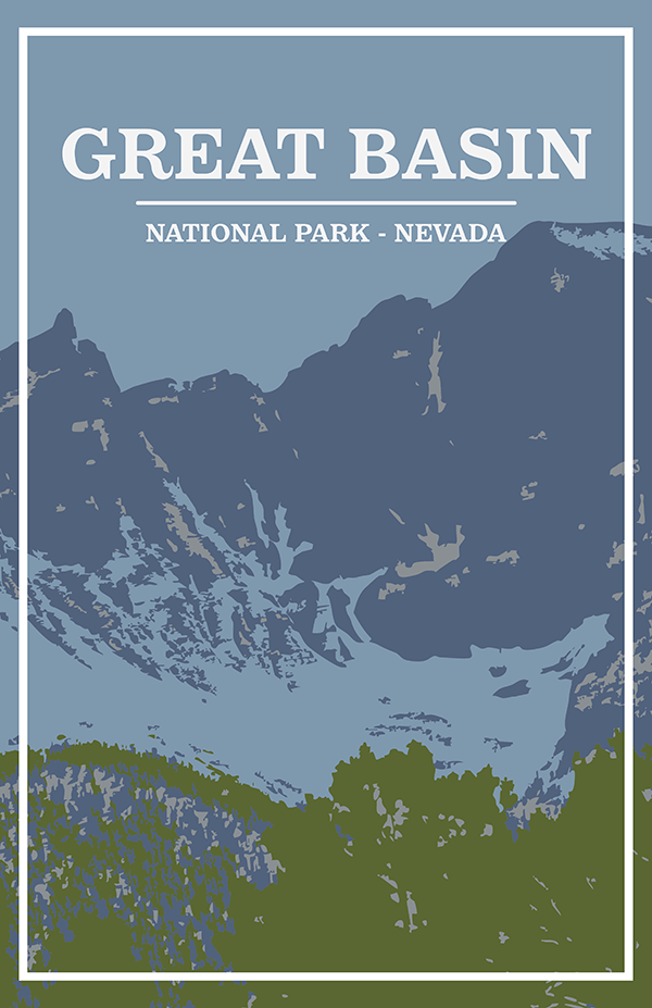 Great Basin National Park Print | Vintage Style