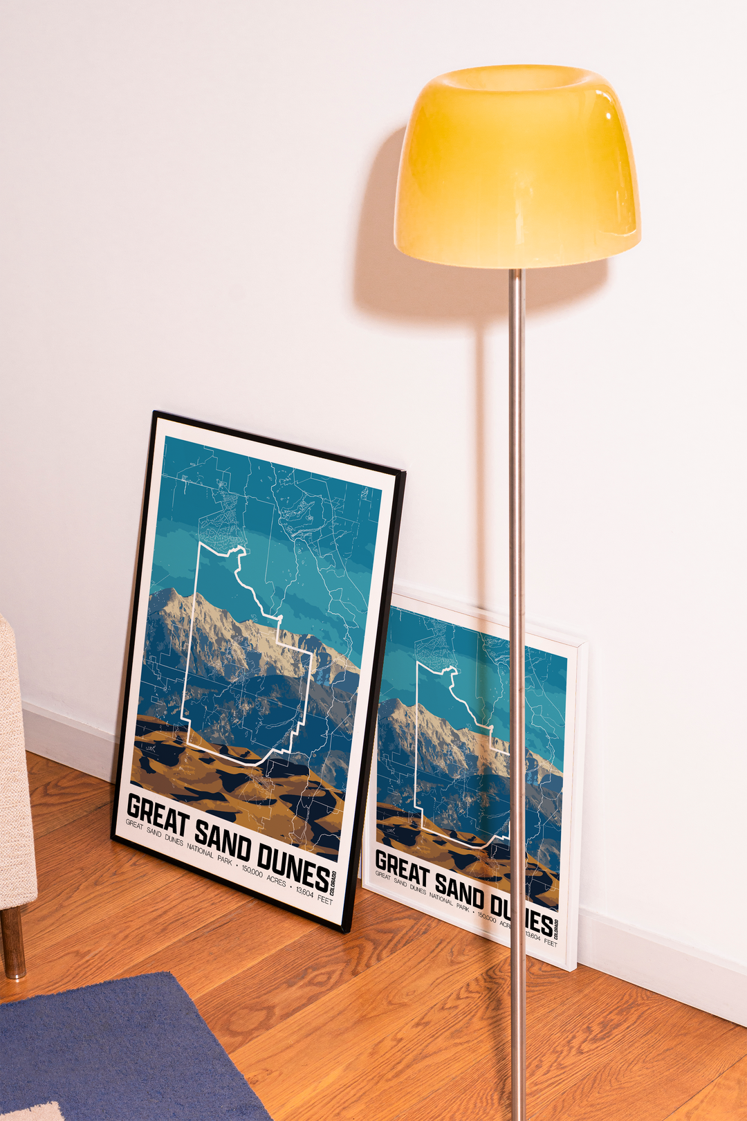 Great Sand Dunes National Park – Perimeter Map Print