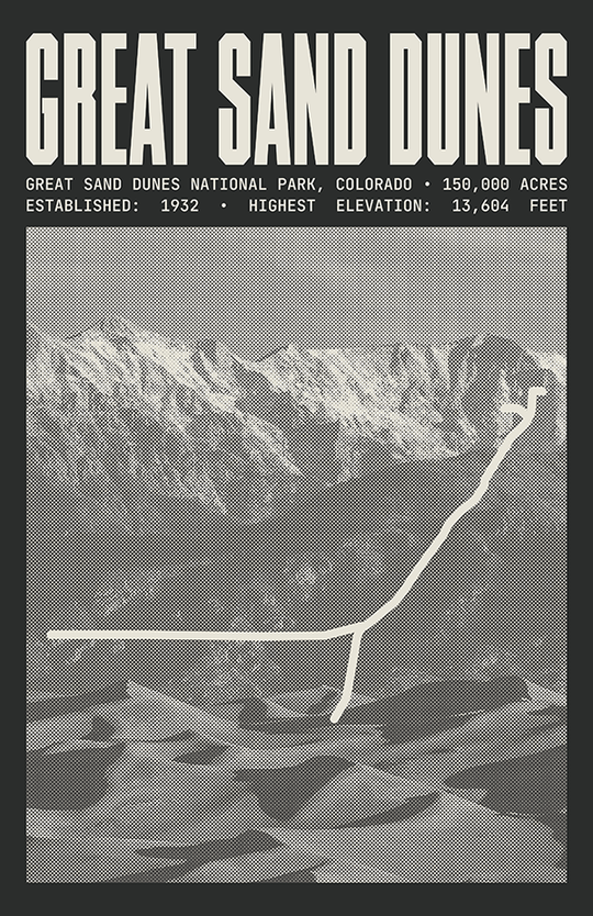 Great Sand Dunes National Park Poster