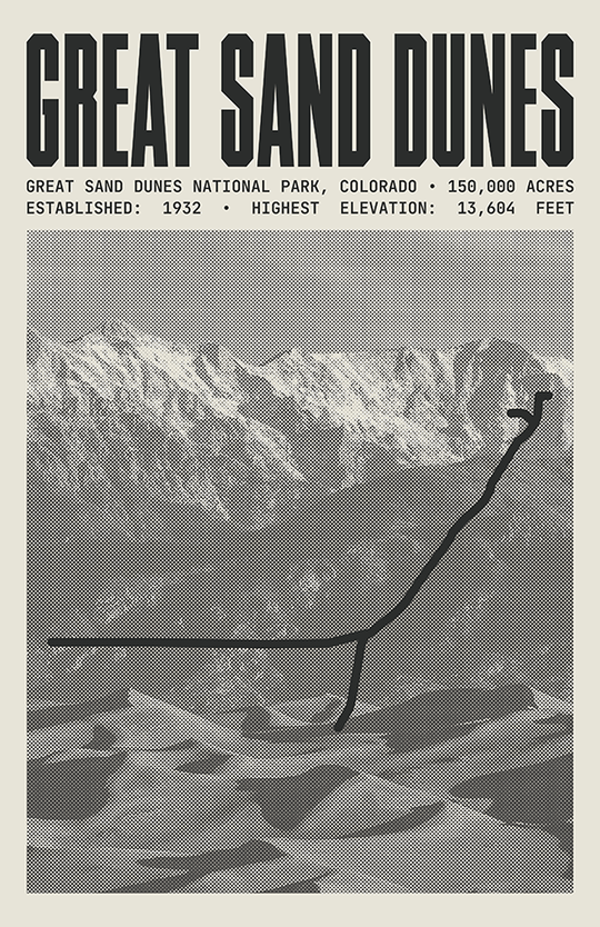 Great Sand Dunes National Park Poster