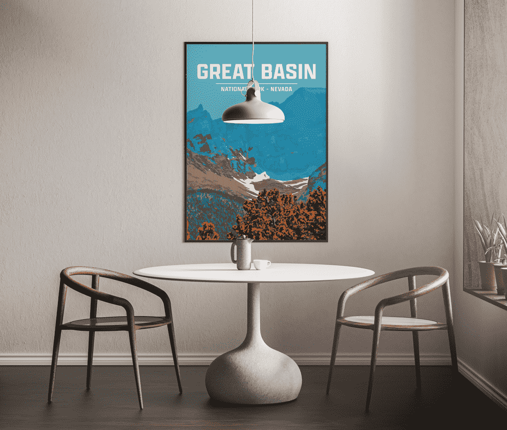 Great Basin National Park Print | Vintage Style