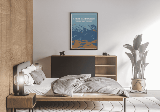Great Sand Dunes National Park Print | Vintage Style