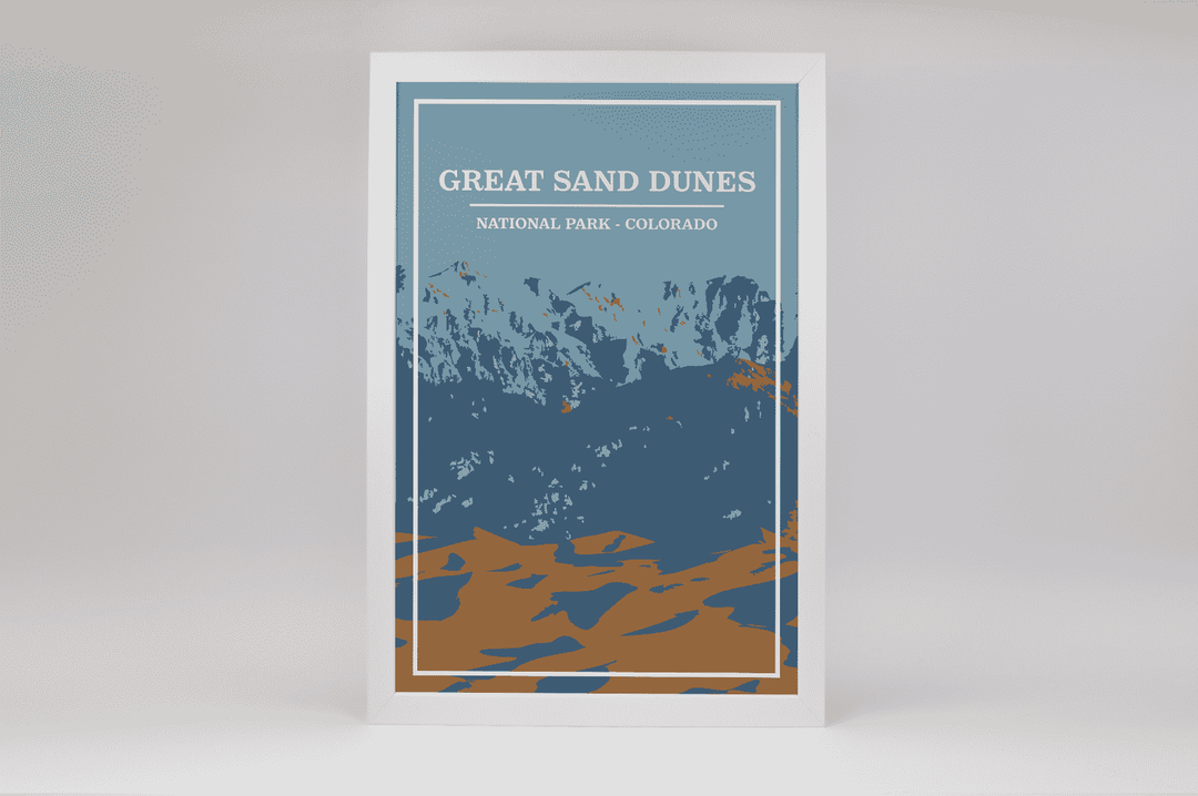 Great Sand Dunes National Park Print | Vintage Style