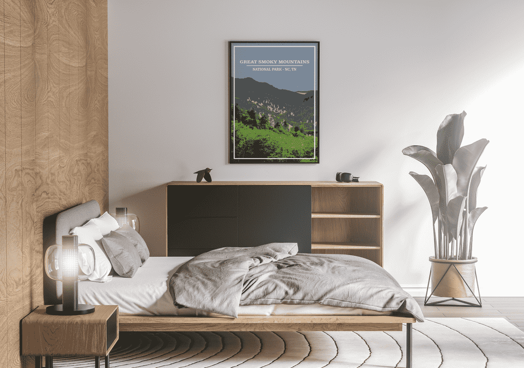 Great Smoky Mountains National Park Print | Vintage Style