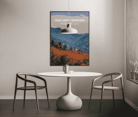Great Smoky Mountains National Park Print | Vintage Style