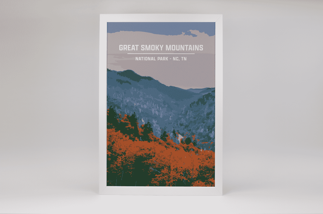 Great Smoky Mountains National Park Print | Vintage Style