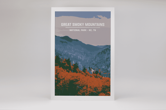 Great Smoky Mountains National Park Print | Vintage Style