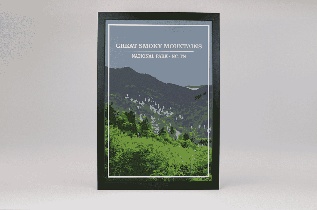 Great Smoky Mountains National Park Print | Vintage Style