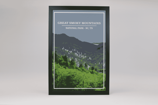 Great Smoky Mountains National Park Print | Vintage Style