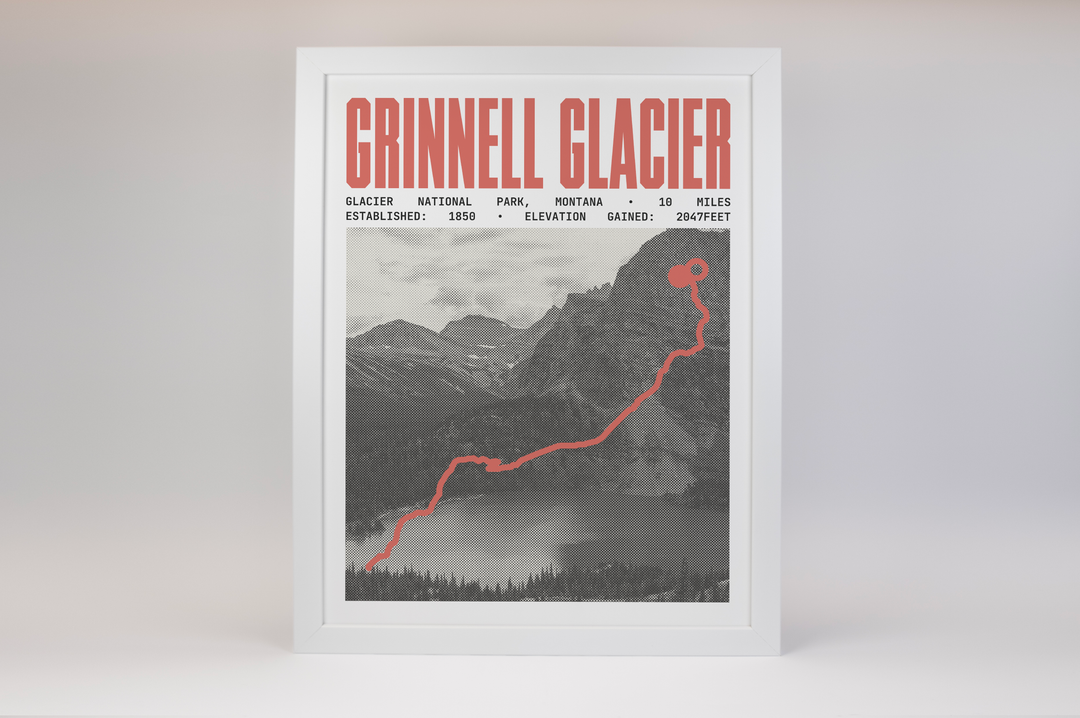 Grinnell Glacier Trail Poster | Glacier National Park Prints