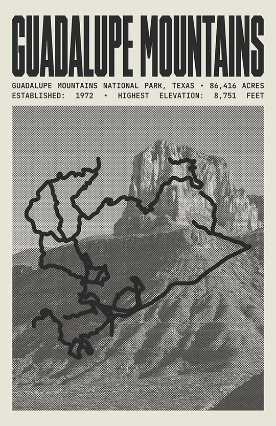 Guadalupe Mountains National Park Poster