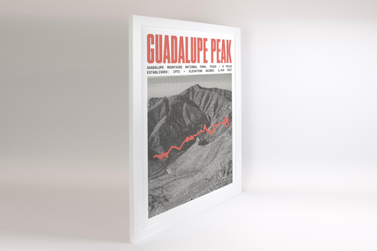 Guadalupe Peak Trail Poster | Guadalupe Mountains National Park Prints