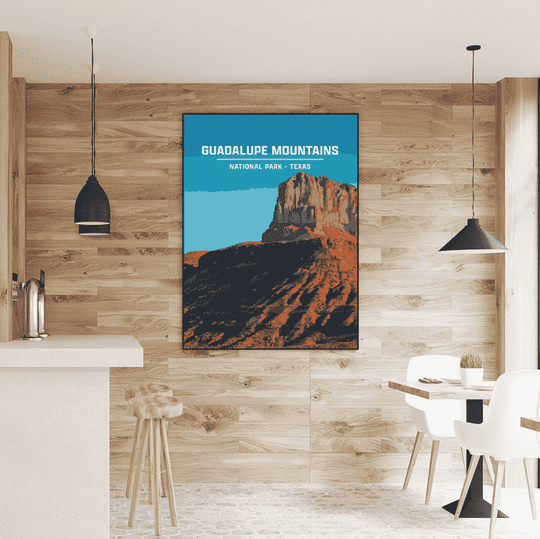 Guadalupe Mountains National Park Print | Vintage Style
