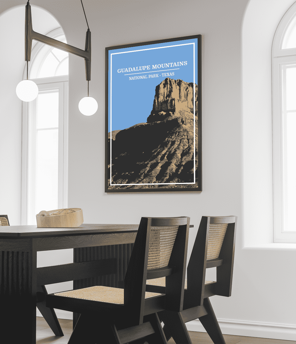 Guadalupe Mountains National Park Print | Vintage Style