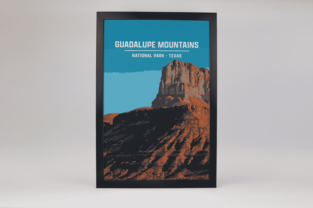 Guadalupe Mountains National Park Print | Vintage Style