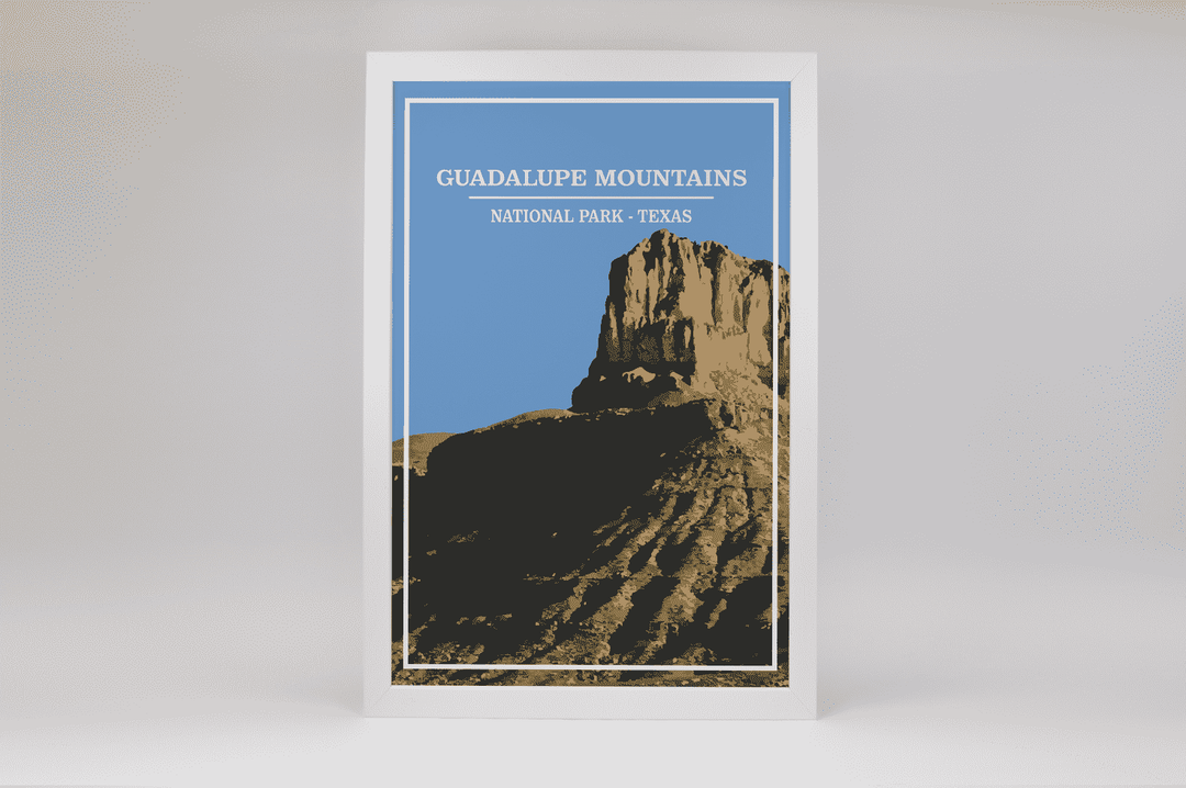 Guadalupe Mountains National Park Print | Vintage Style